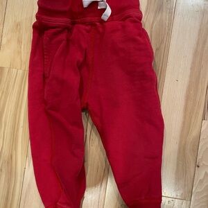 Hanna Andersson Vibrant Red Kids Joggers